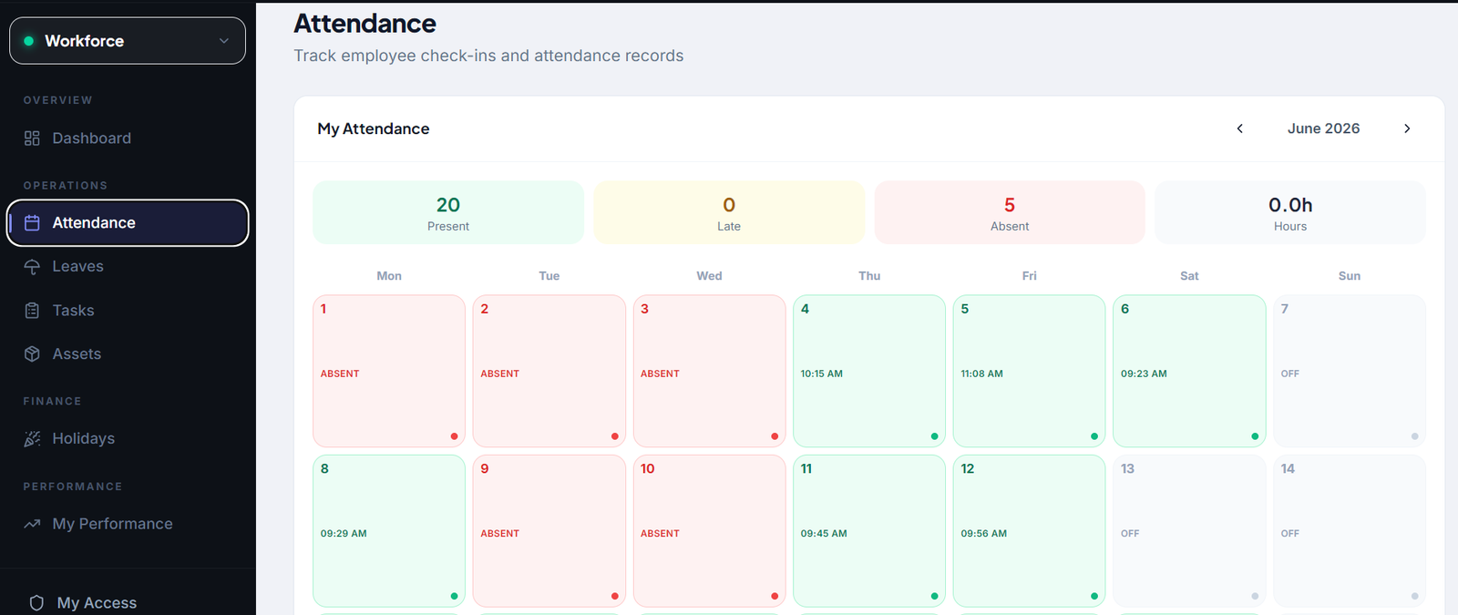 Attendance Management